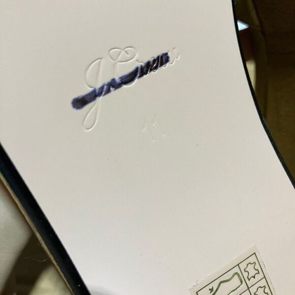 J Crew Shoes Women’s 11 Gold Platform sandals metallic leather Ankle Strap BK489 - Picture 9 of 10